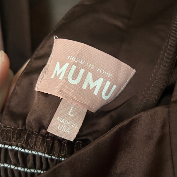 Show Me Your MuMu chocolate brown Nora Maxi Dress M and L - Picture 2 of 5